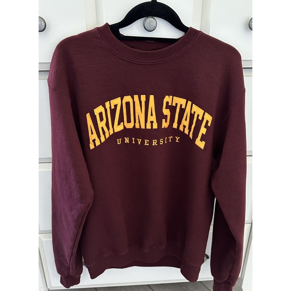 Champion Arizona State University Crewneck Sweatshirt Medium Maroon ASU Pullover